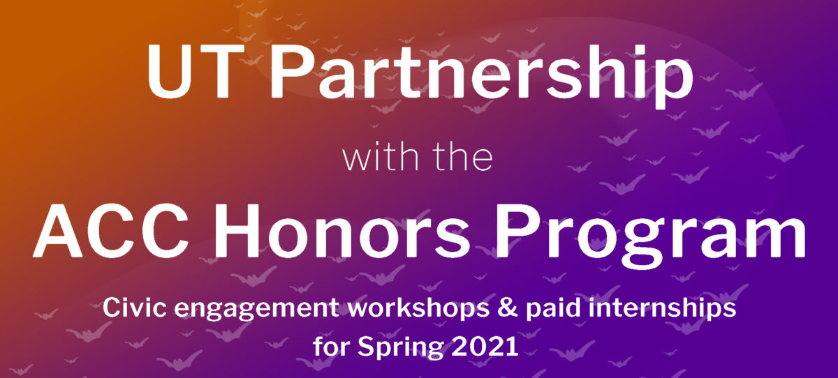 ACC Honors Partners with UT: Civic Leadership Training for Honors Students